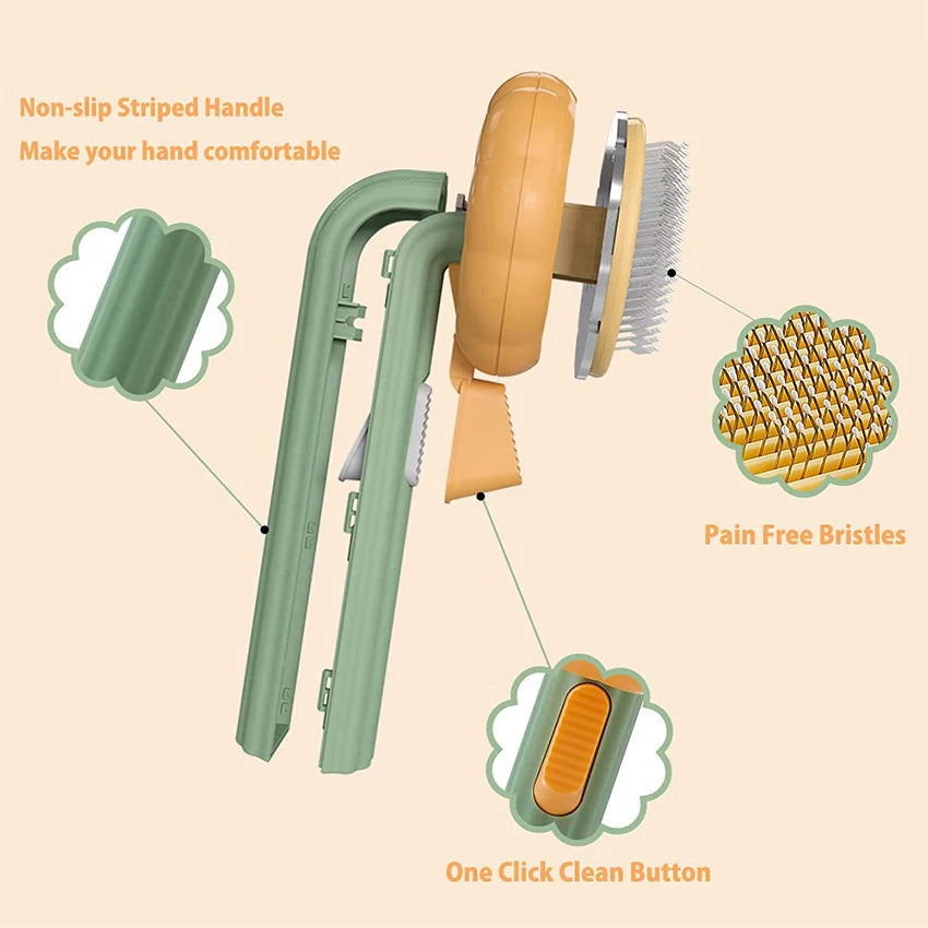 Brosse-peigne pour le toilettage des animaux de compagnie, élimine les poils morts