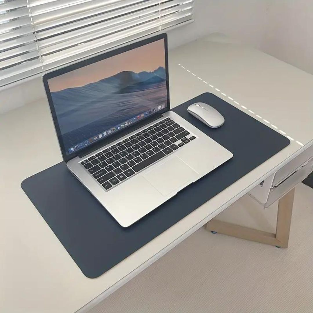 Tapis de bureau et clavier souris en cuir PU