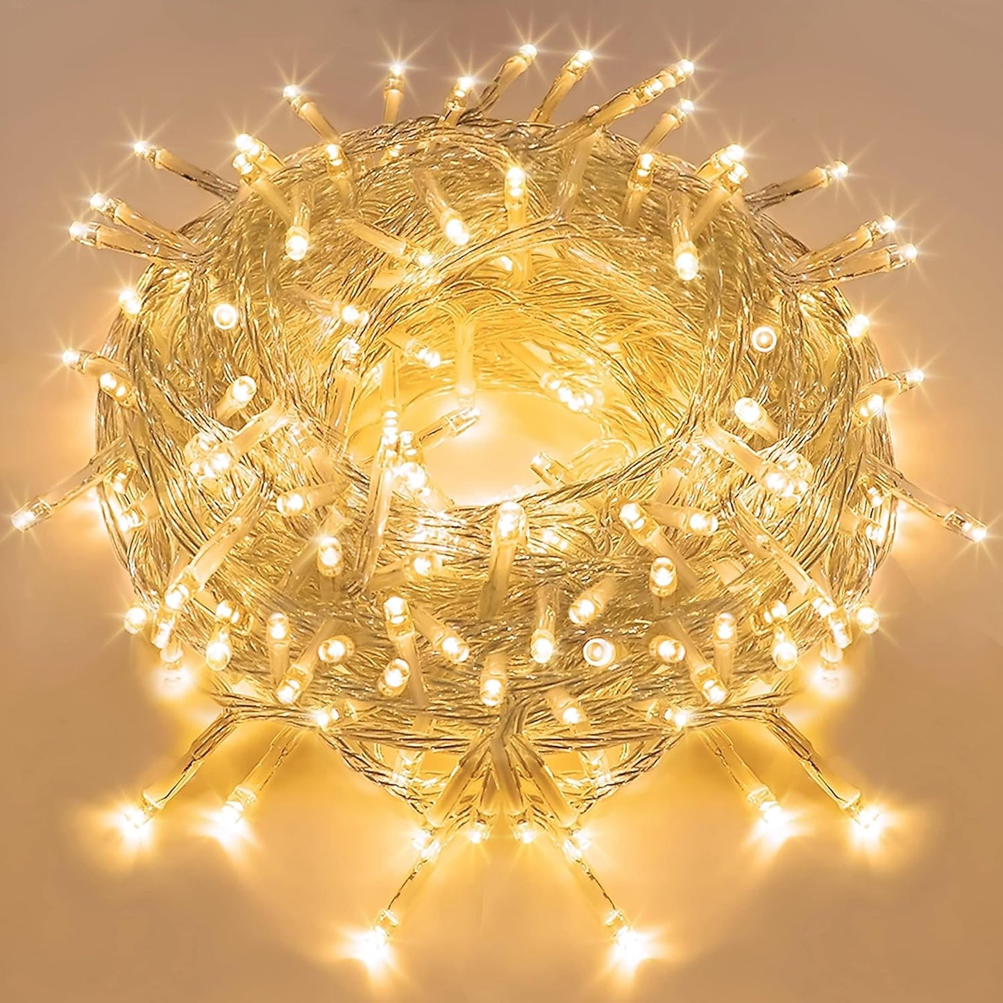 GuirlanGuirlande Lumineuse LED jaune Intérieure et Extérieure Alimentée avec Prise