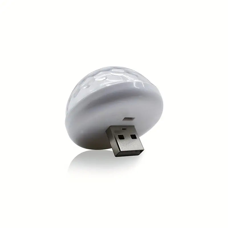 Mini lampes disco USB avec 3 adaptateurs pour fêtes