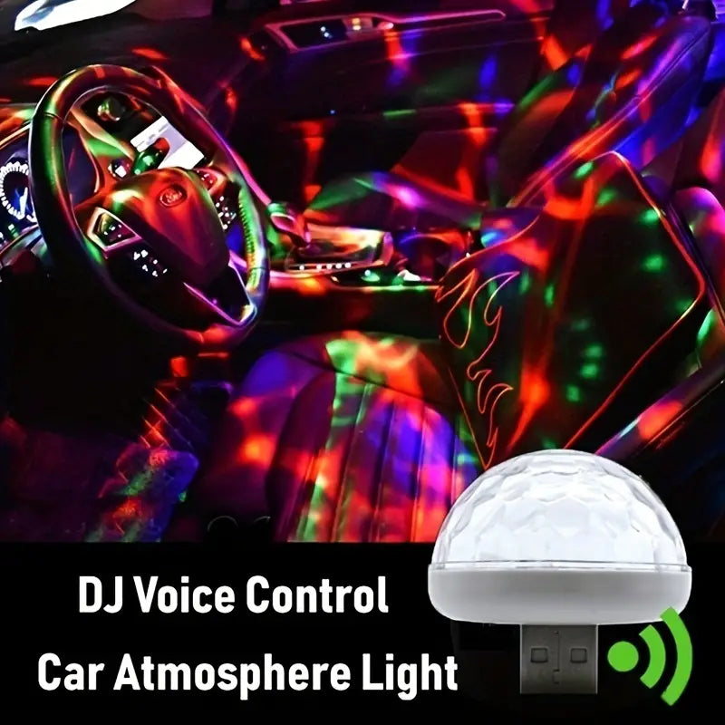 Mini lampes disco USB avec 3 adaptateurs pour fêtes
