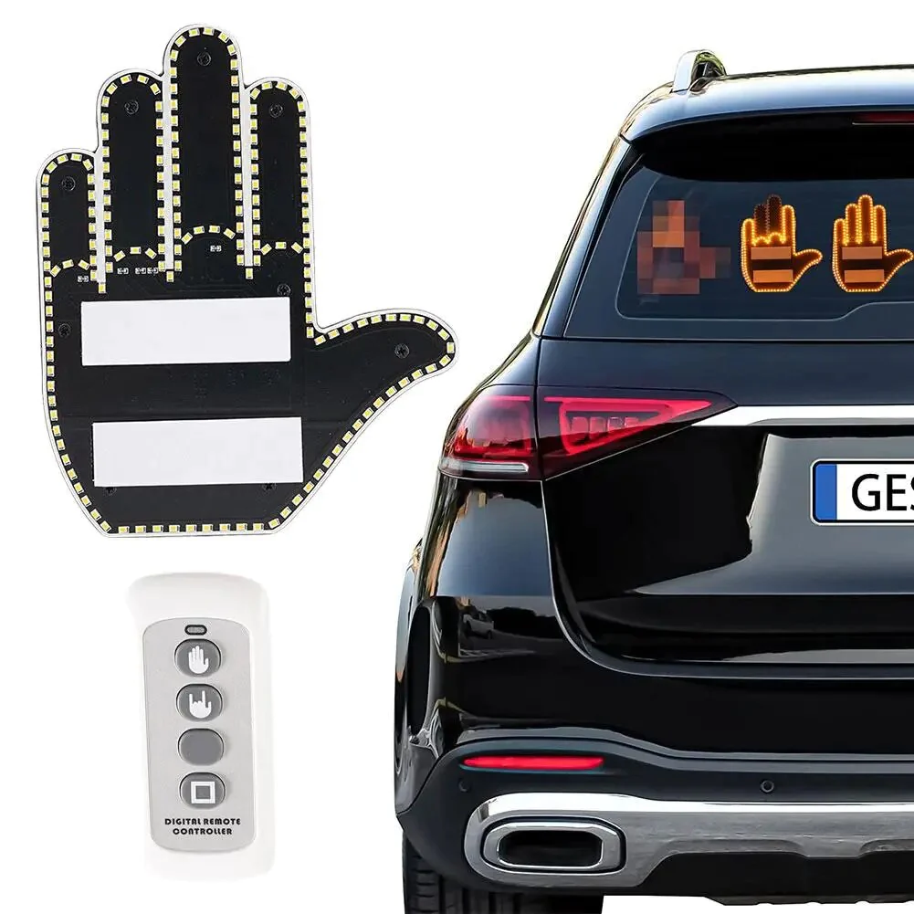 Lumières doigt signalétique de voiture