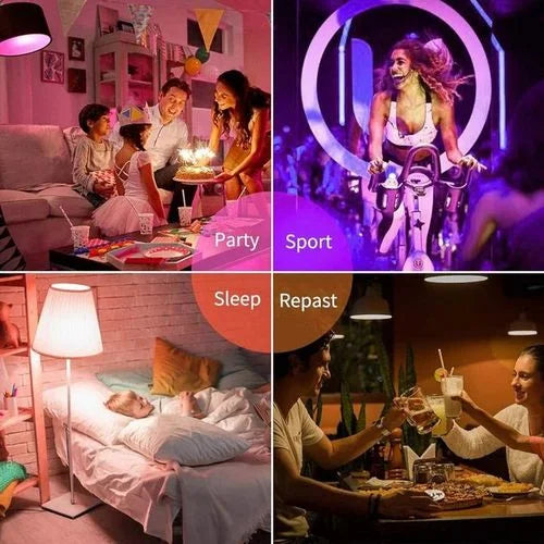 Lampe Led RGB – Blanc – E27 + Télécommande