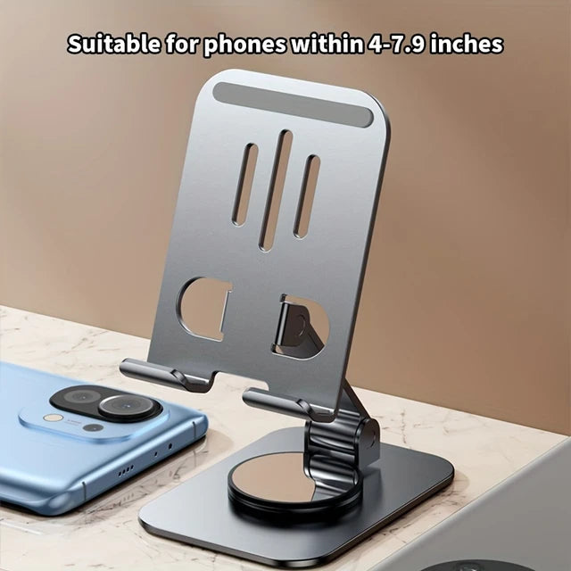 Support de téléphone portable en métal rotatif à 360°