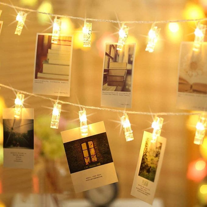 Guirlande Lumineuse Photo Clip LED - Epingle Lumineuse