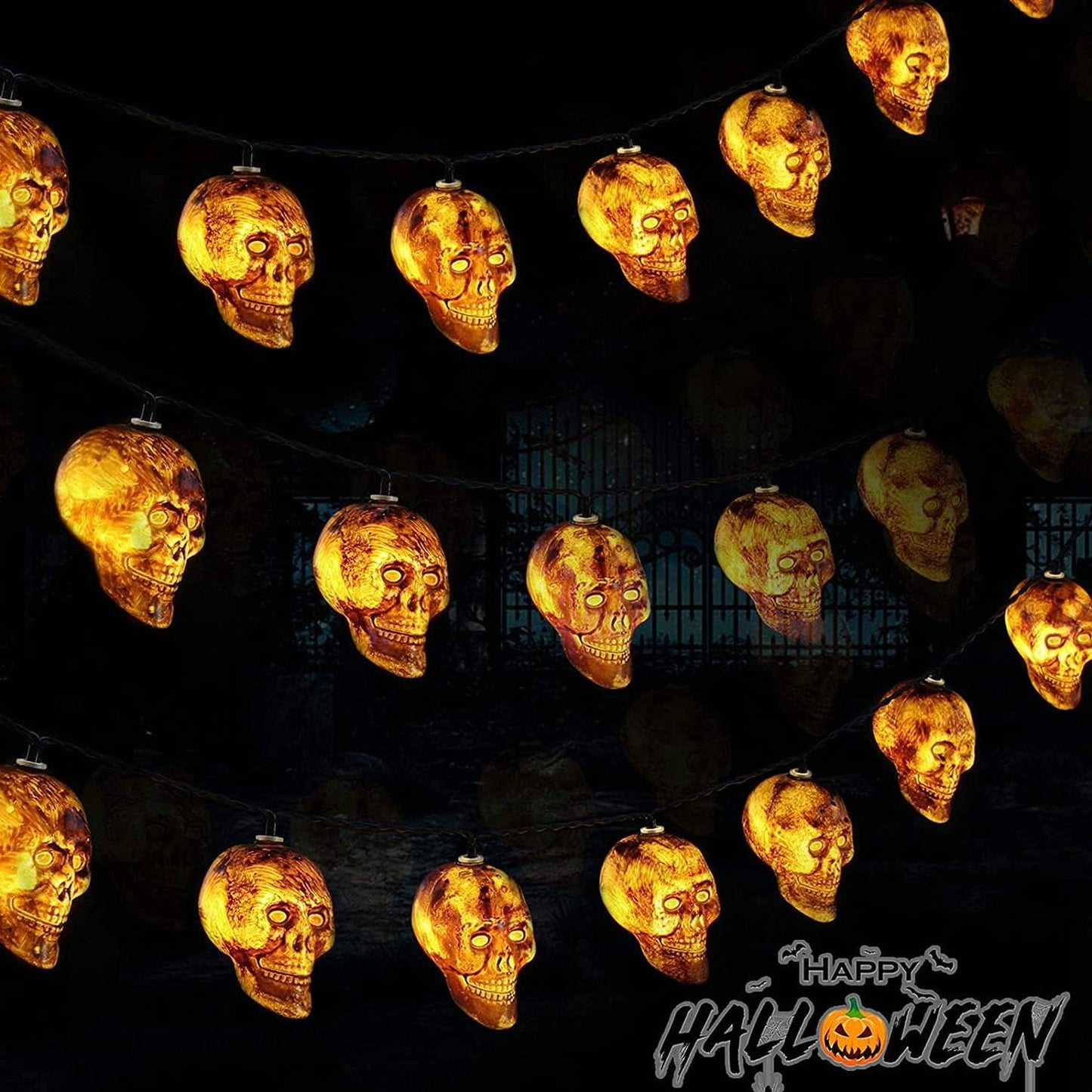 Guirlandes Lumineuse Halloween Tunisie - Tête de mort