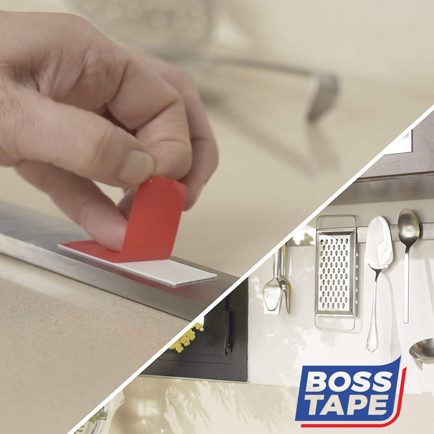 BOSS TAPE Double Face acrylique transparent 120kg 18mmx2m