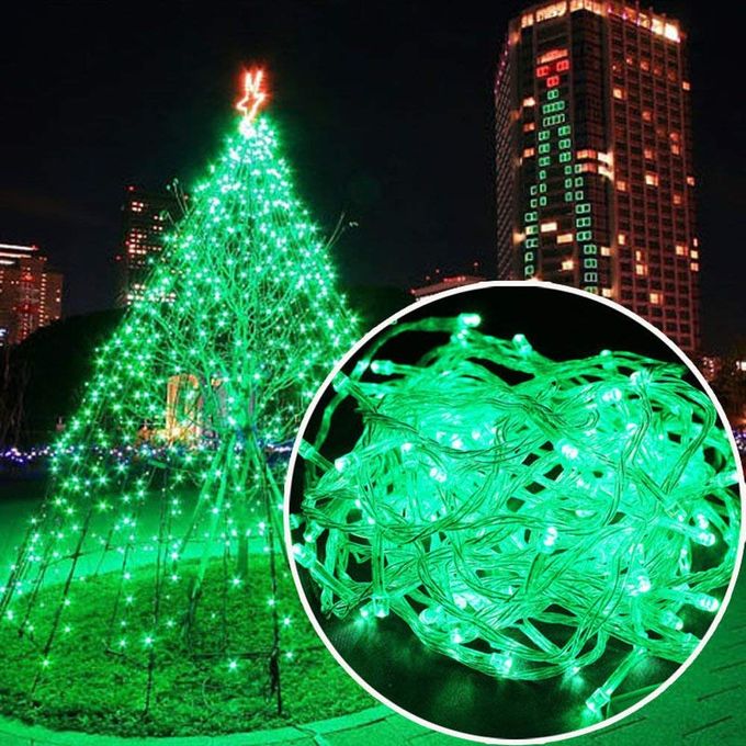 Guirlande lumineuse décorative - Kit 100 LED vert - 10M