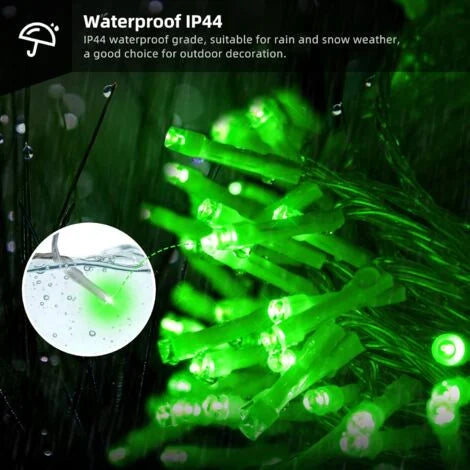 Guirlande lumineuse décorative - Kit 100 LED vert - 10M