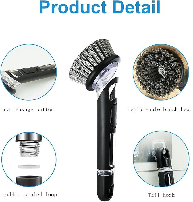 Brosse à vaisselle avec distributeur de détergent