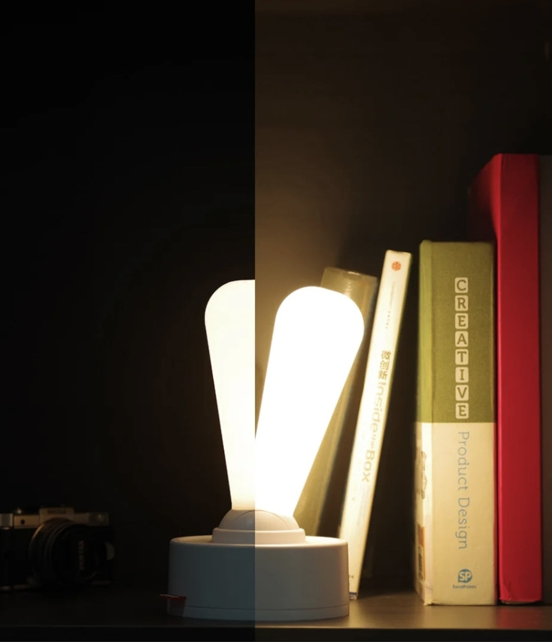 LAMPE DE NUIT LED BLANCHE LEVIER LUMIÈRE JOYSTICK USB