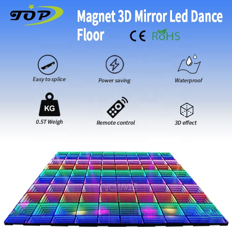 Piste de Danse LED à Effet Infini – 1 Pièce