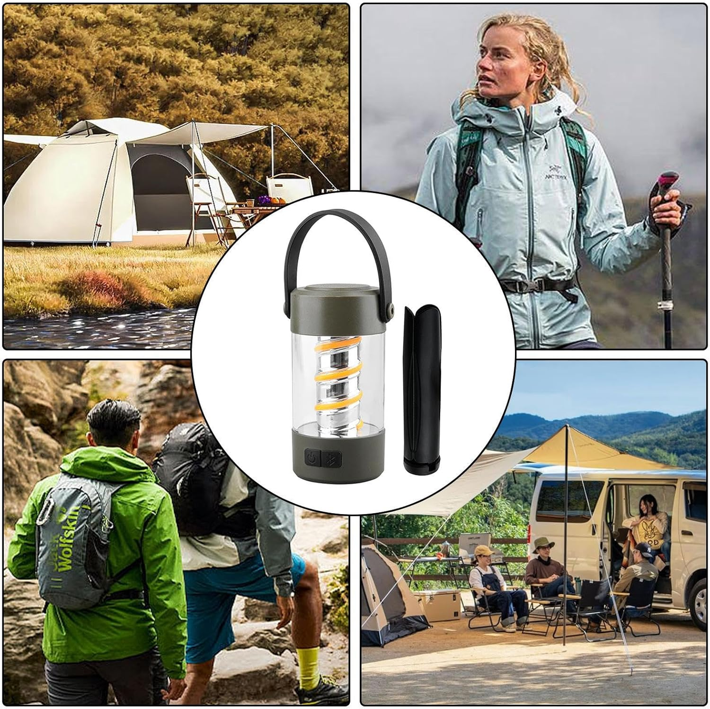 Lampe de camping stéréo sans fil