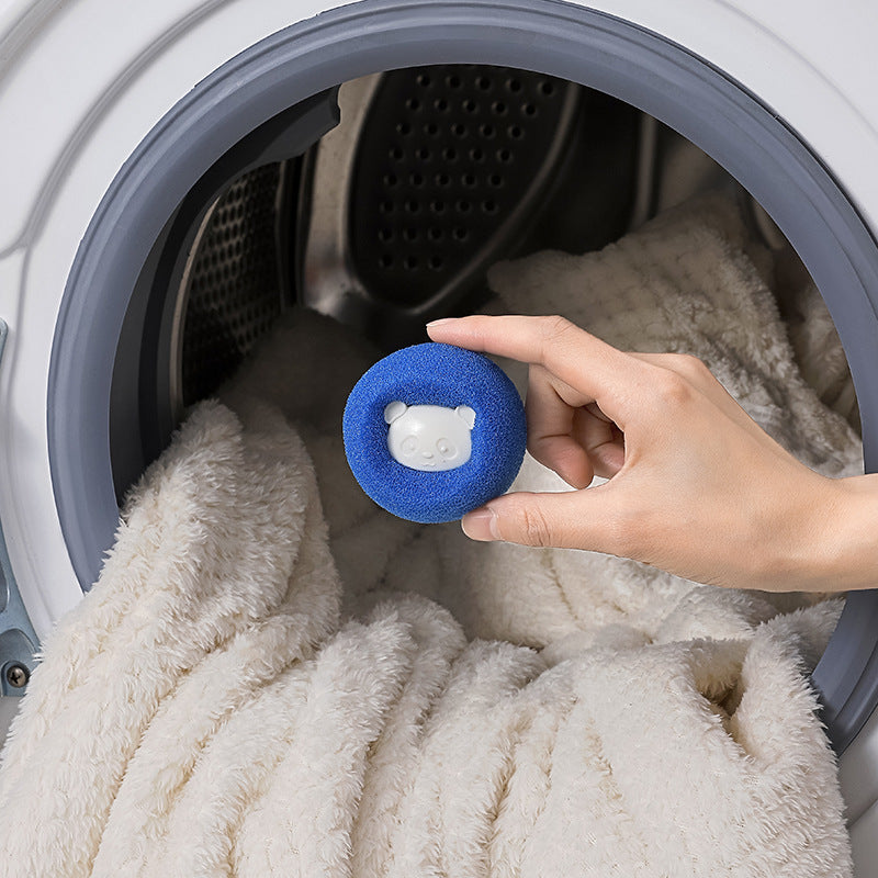 deux pièces Éponge à lessive boule d'épilation de lavage collante