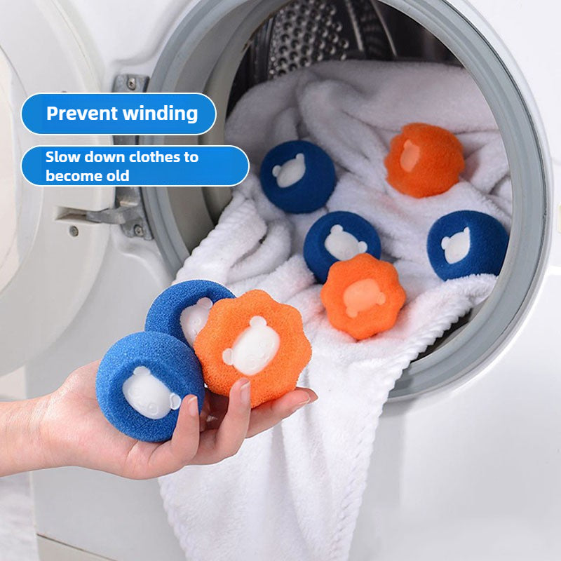 deux pièces Éponge à lessive boule d'épilation de lavage collante