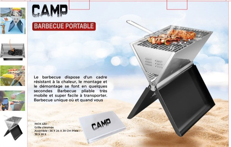 Barbecue pliable Inox 36*26cm