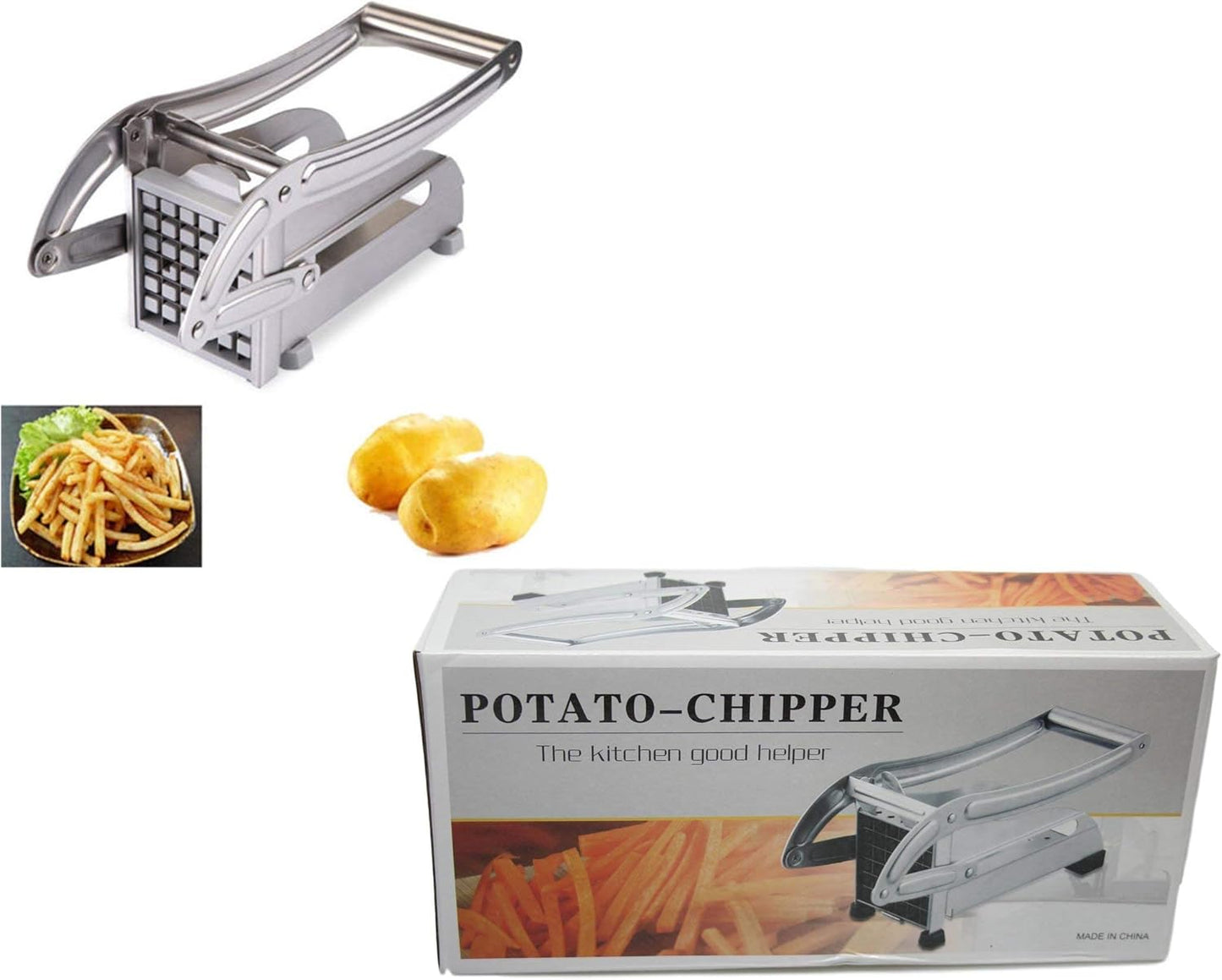 Coupe-frites en acier inoxydable