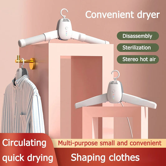 Cintre Sèche-Linge Électrique Portable 5-en-1 Pliable -Stérilisation UV