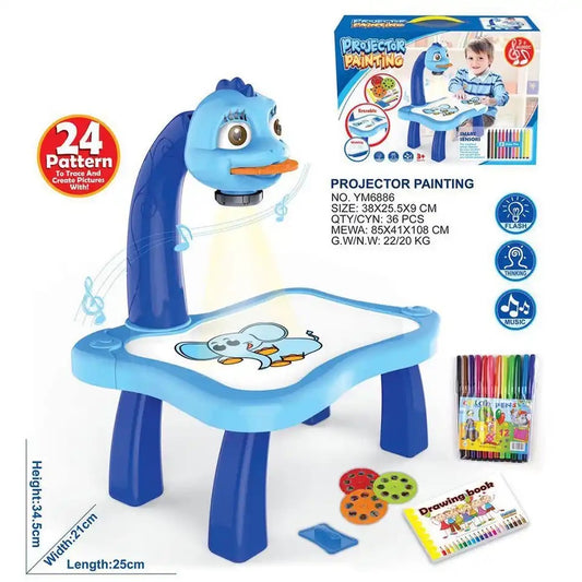 Planche à dessin de projection pour enfants, table d'apprentissage précoce des lumières 