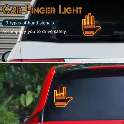 Lumières doigt signalétique de voiture