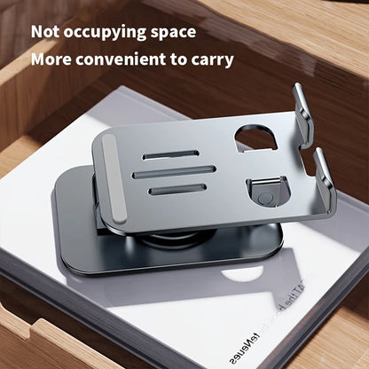Support de téléphone portable en métal rotatif à 360°