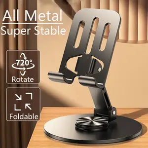 Support de téléphone portable en métal rotatif à 360°