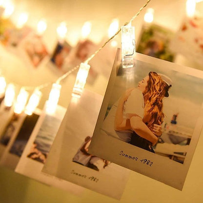 Guirlande Lumineuse Photo Clip LED - Epingle Lumineuse