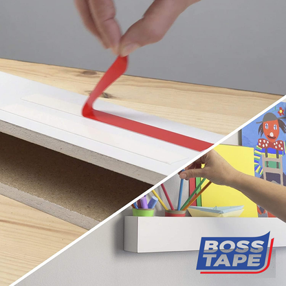 BOSS TAPE Double Face acrylique transparent 120kg 18mmx2m