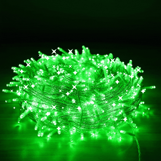 Guirlande lumineuse décorative - Kit 100 LED vert - 10M