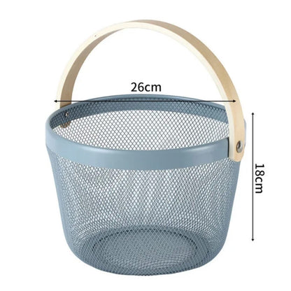 Panier de rangement en métal piqué-nique