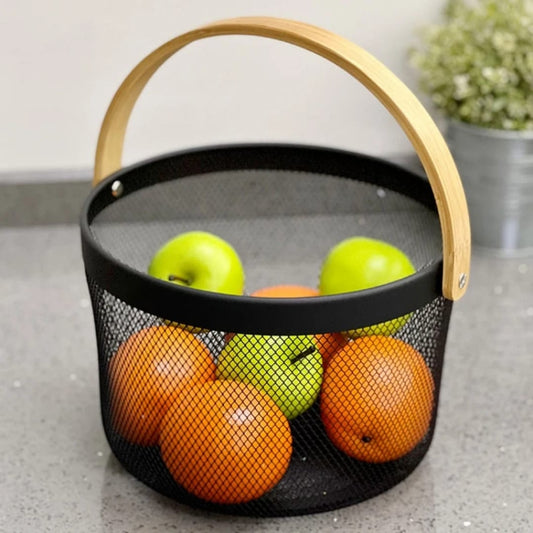 Panier de rangement en métal piqué-nique