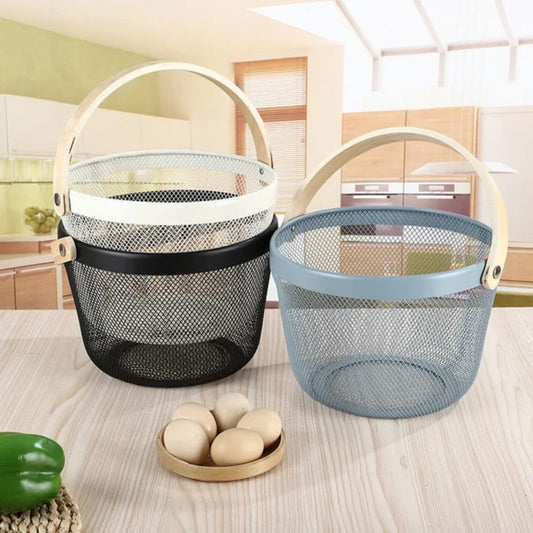 Panier de rangement en métal piqué-nique