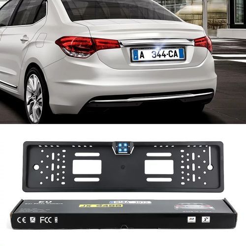cadre Plaque d'immatriculation de voiture avec caméra de recul