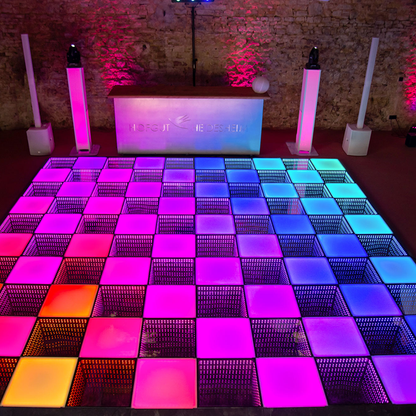 Piste de Danse LED à Effet Infini – 1 Pièce