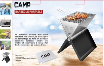Barbecue pliable Inox 36*26cm