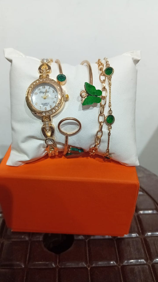 Coffret Cadeau Pour Femme – Montre & Bracelet Élégance Luxe