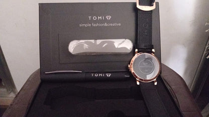 🎁 Coffret Cadeau Homme – Montre Élégante + Stylo Tommy de Qualité