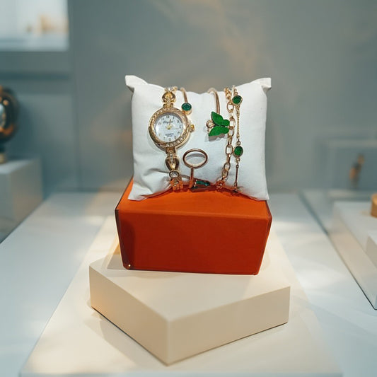 Coffret Cadeau Pour Femme – Montre & Bracelet Élégance Luxe