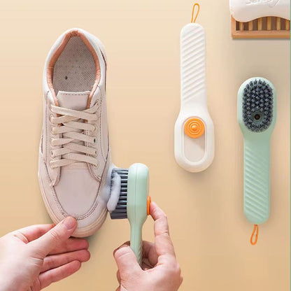 brosse à chaussures avec réservoir, brosse à chaussures multifonction