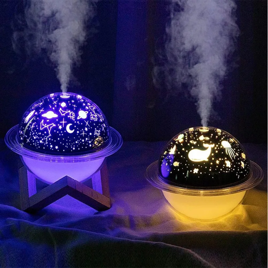 Diffuseur Humidificateur à Projecteur de Veilleuse Etoilée